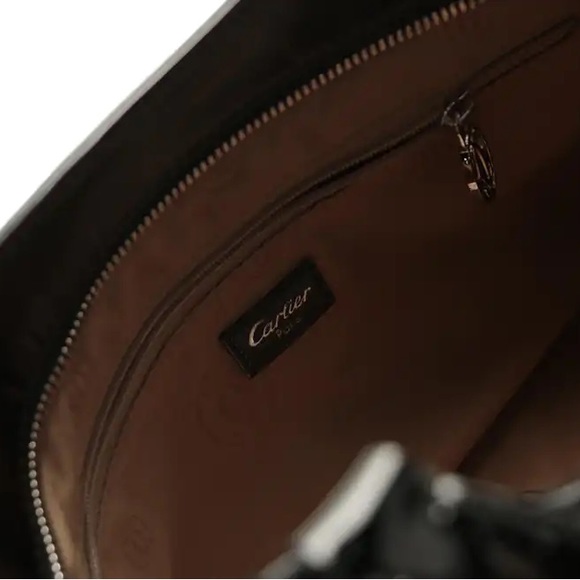 ‼️SOLD‼️Cartier Marcello de Cartier Small Handbag in Black Patent Leather - Picture 9 of 10